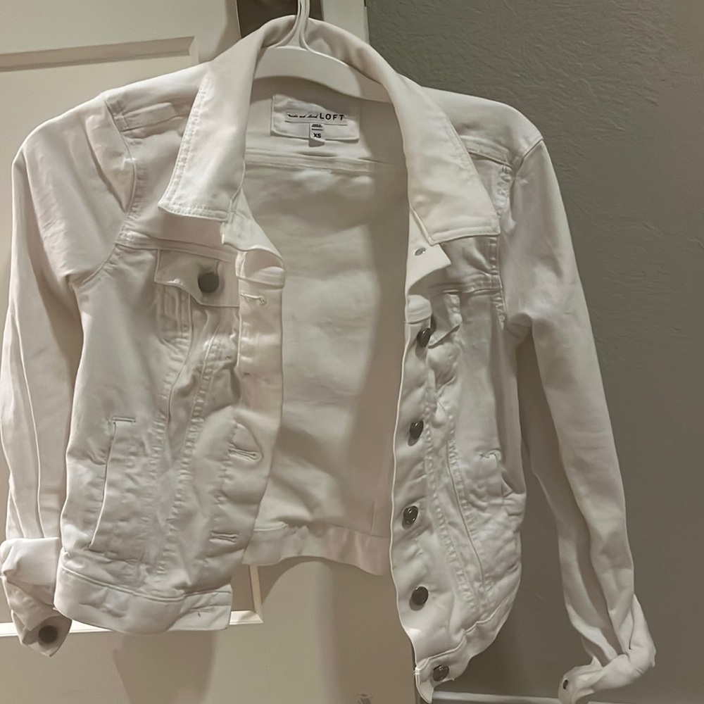 White denim jacket